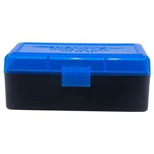 BERRY'S Ammo Box 38Spl/357 Mag Blue/Blk Polypropylene 50rd for sale at KYGUNCO.
