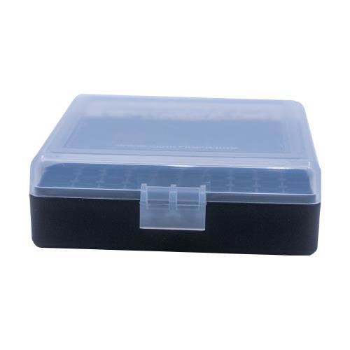 BERRY'S Ammo Box 22 LR Clear/Blk Polypropylene 100rd for sale at KYGUNCO.