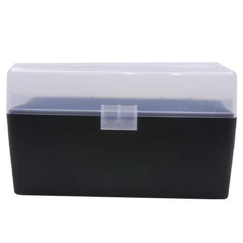 BERRY'S Ammo Box 243 Win/308 Win Clear/Blk Polypropyl 50rd for sale at KYGUNCO.