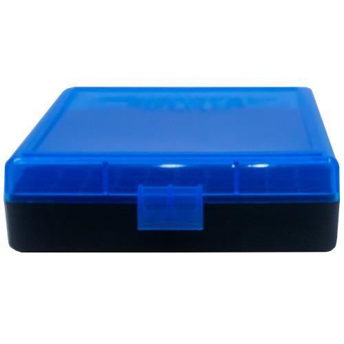 BERRY'S Ammo Box 380 ACP/9mm Blue/Blk Polypropylene 100rd for sale at KYGUNCO.