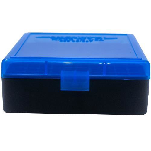 BERRY'S Ammo Box 38Spl/357Mag Blue/Blk Polypropylene 100rd for sale at KYGUNCO.