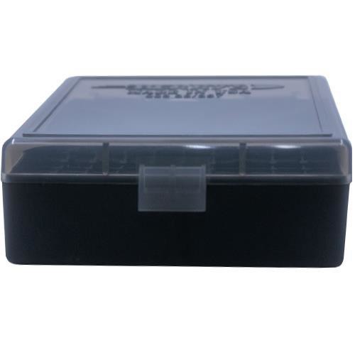BERRY'S Ammo Box 38Spl/357Mag Smoke/Blk Polypropylen 100rd for sale at KYGUNCO.