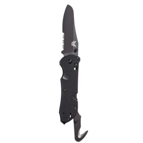 BENCHMADE Triage 3.5" Sheepsfoot Coated Finish Serrated Edge for sale at KYGUNCO.