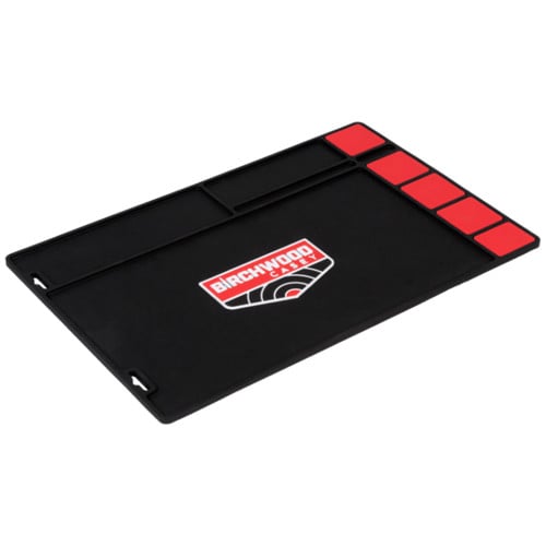 BIRCHWOOD CASEY Pistol Cleaning Mat Black/Red Rubber 17 x 11 for sale at KYGUNCO.
