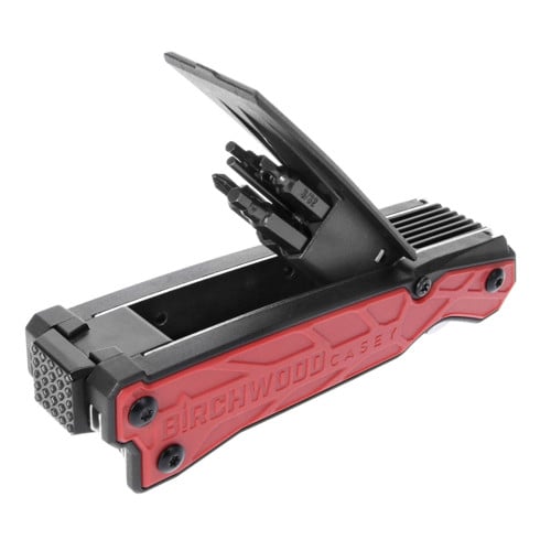 BIRCHWOOD CASEY AR Black/Red Folding AR-15 for sale at KYGUNCO.