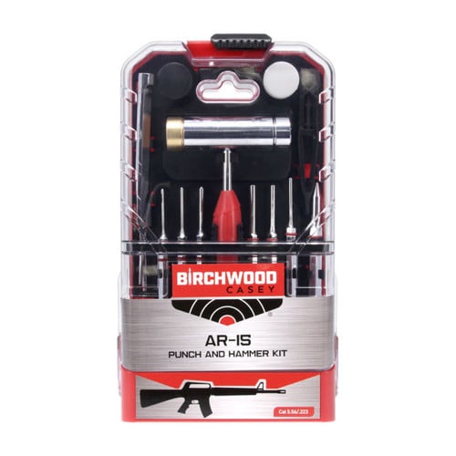 BIRCHWOOD CASEY Hammer Punch Kit Black/Red AR Platform 19Pc for sale at KYGUNCO.