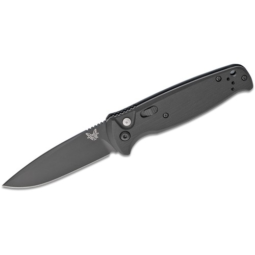 BENCHMADE CLA AUTO Folding Knife 3.4" Drop Point Blade w/ Black G10 Handles for sale at KYGUNCO.