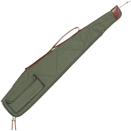 BOB ALLEN Canvas Rifle Case 40" Green Canvas Quilted Flannel for sale at KYGUNCO.