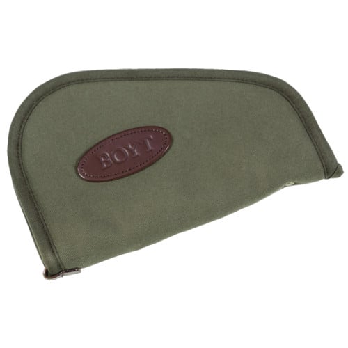 BOYT HARNESS Heart-Shaped Pistol Rug 8" Long OD Green Canvas for sale at KYGUNCO.