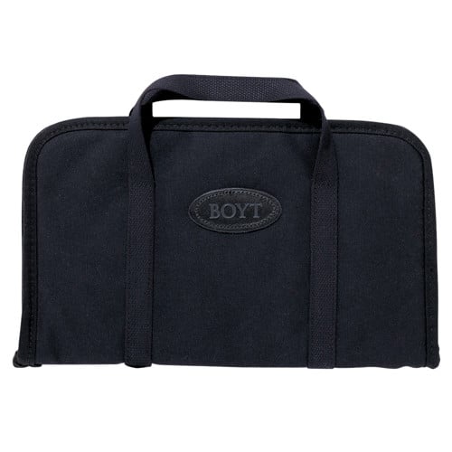 BOYT HARNESS Rectangular Pistol Rug Black Canvas Holds Handgun for sale at KYGUNCO.