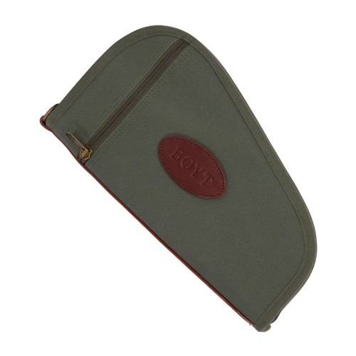 BOYT HARNESS Heart-Shaped Pistol Case OD Green Canvas for sale at KYGUNCO.