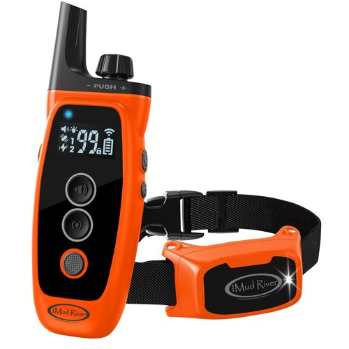 MUD RIVER MR 1000 Dog Training Collar Black/Orange w/Remote for sale at KYGUNCO.