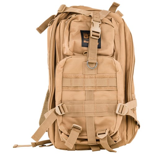 BULLDOG BDT Tactical Backpack Compact Tan 2 Main Comprtmnt for sale at KYGUNCO.