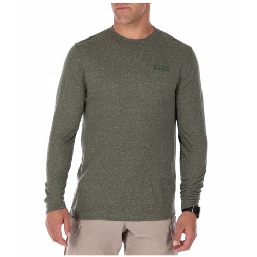 5.11 TACTICAL Triblend Legacy Long Sleeve Tee Green for sale at KYGUNCO.