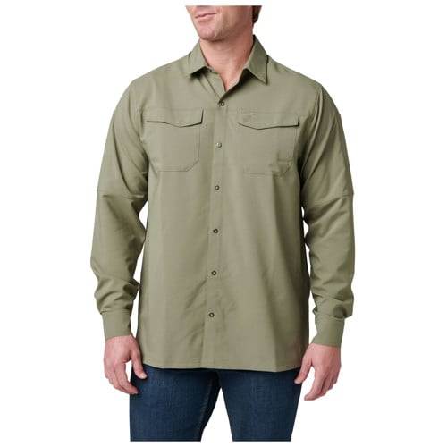 5.11 TACTICAL Freedom Flex LS Shirt Green for sale at KYGUNCO.
