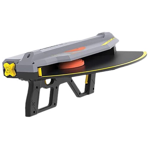 CALDWELL Claymore Pullpup Clay Target Thrower Gray/Yellow for sale at KYGUNCO.