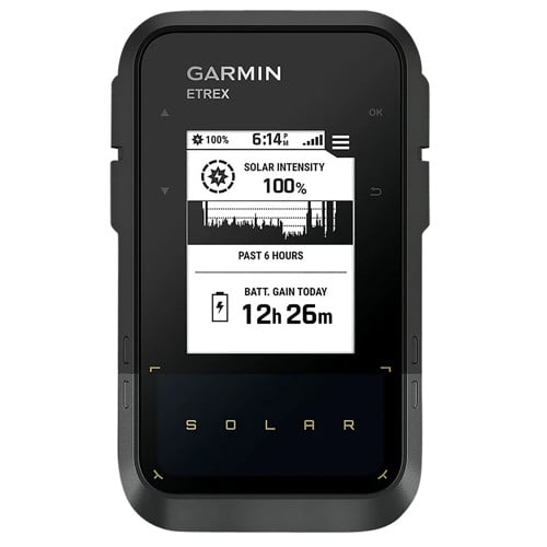 GARMIN eTrex Solar GPS/Smart Features 28MB Memory Black for sale at KYGUNCO.