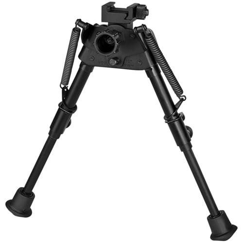 HARRIS BIPODS Swivel BR Picatinny 6"-9" Black Steel Rubber Feet for sale at KYGUNCO.