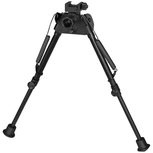HARRIS BIPODS Swivel L Picatinny 9"-13" Black Steel Rubber Feet for sale at KYGUNCO.