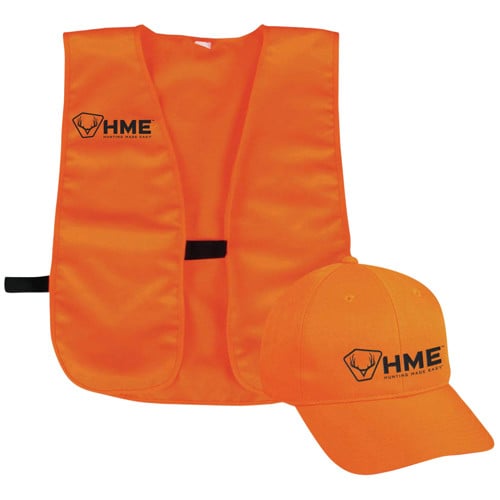 HME Safety Vest and Cap OSFA Orange Polyester for sale at KYGUNCO.