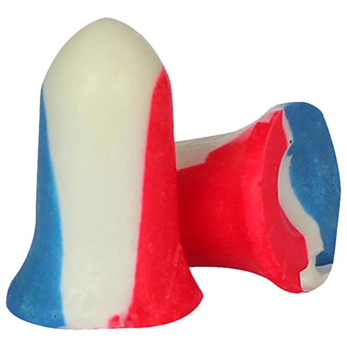 HOWARD LEIGHT USA Shooters Earplugs Foam 33dB Red/Wht/Blue 10pr for sale at KYGUNCO.