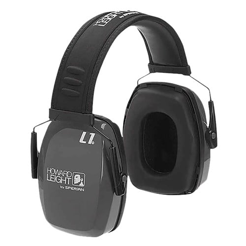 HOWARD LEIGHT Leightning L1 Passive Muff 25dB Charcoal/Blk Adult for sale at KYGUNCO.