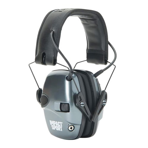 HOWARD LEIGHT Impact Sport 22dB Gray/Black Youth/Adult Small for sale at KYGUNCO.