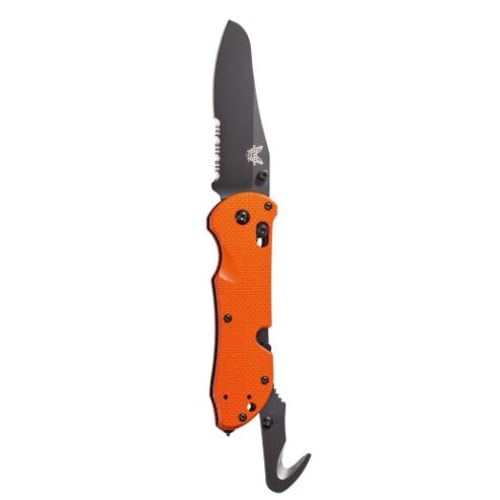 BENCHMADE Triage 3.5" Sheepsfoot Coated Finish Serrated Edge for sale at KYGUNCO.