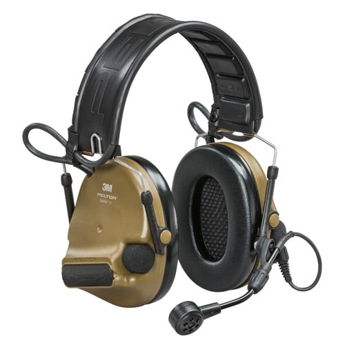3M PELTOR ComTac VI Defender Electronic Earmuff Coyote NIB for sale at KYGUNCO.