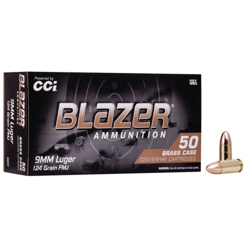 BLAZER AMMO 9mm 124Gr FMJ 1000rd