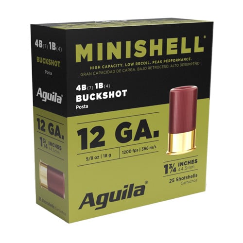 AGUILA AMMO 12Ga 1.75" #4 Buckshot 25rd for sale at KYGUNCO.