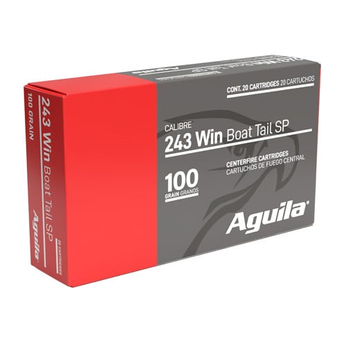 AGUILA AMMO 243 Win 100 Grain Soft Point 20rd for sale at KYGUNCO.