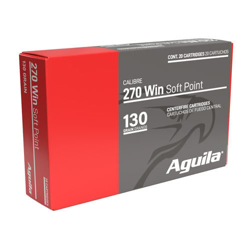 AGUILA AMMO 270 Win 130 Grain Soft Point 20rd for sale at KYGUNCO.