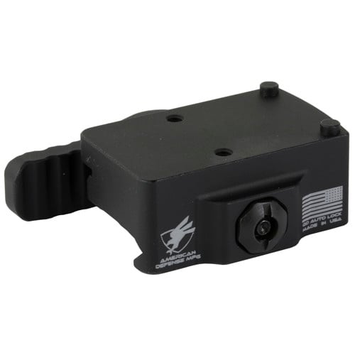 AMERICAN DEFENSE AD-RMR QD Mount LH Lever Low Fits Trijicon RMR Blk for sale at KYGUNCO.