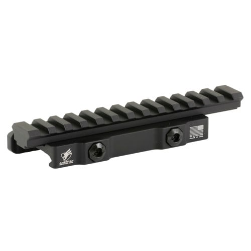 AMERICAN DEFENSE AD-1700 Quick Detach Riser Mount Fits Pict Black for sale at KYGUNCO.
