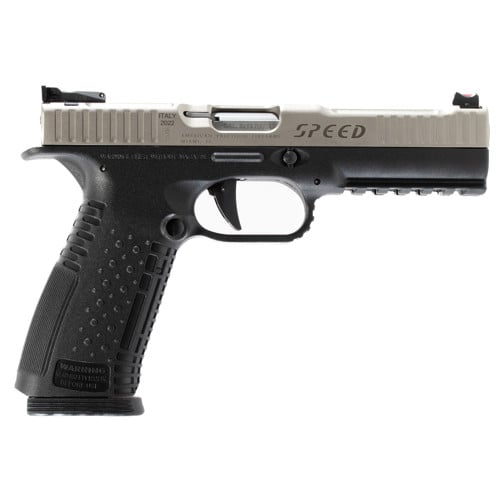 AMERICAN PRECISION Strike One 9mm 5" 10rd - Chrome / Black for sale at KYGUNCO.
