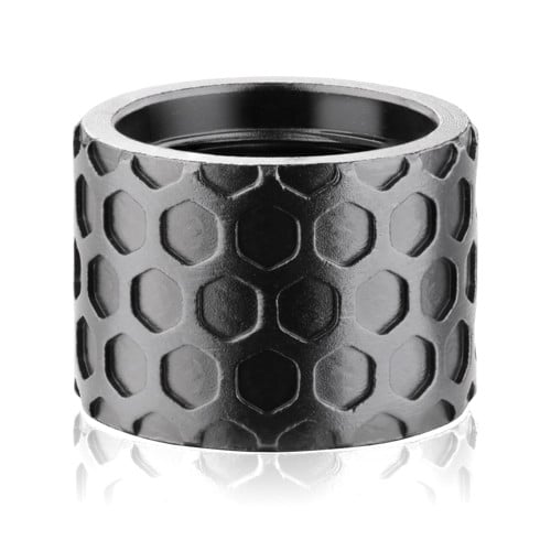 BACKUP TACTICAL Honeycomb Pistol Thread Protector Blk 1/2 x 28 RH for sale at KYGUNCO.