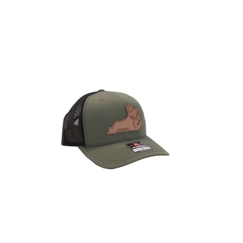 KYGUNCO Leather State Deer Patch - Loden/Black Hat OSFM for sale at KYGUNCO.