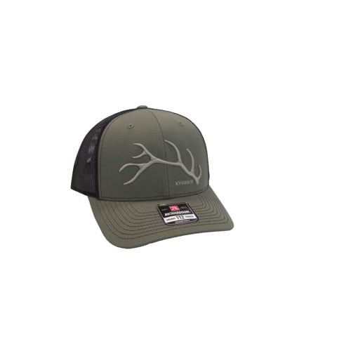 KYGUNCO Embroidered Antler - Loden/Black Hat OSFM for sale at KYGUNCO.