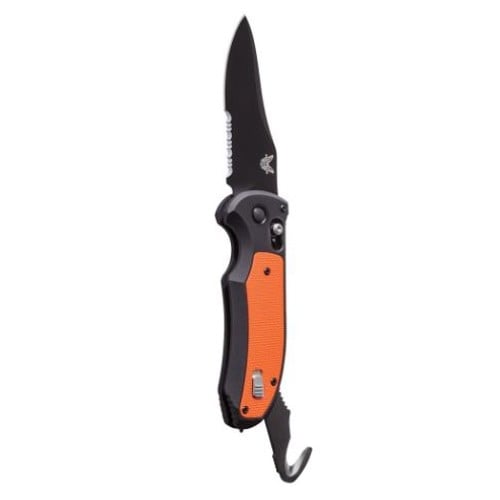 BENCHMADE Auto Triage 3.58" Drop Point Coated Serrated Edge for sale at KYGUNCO.