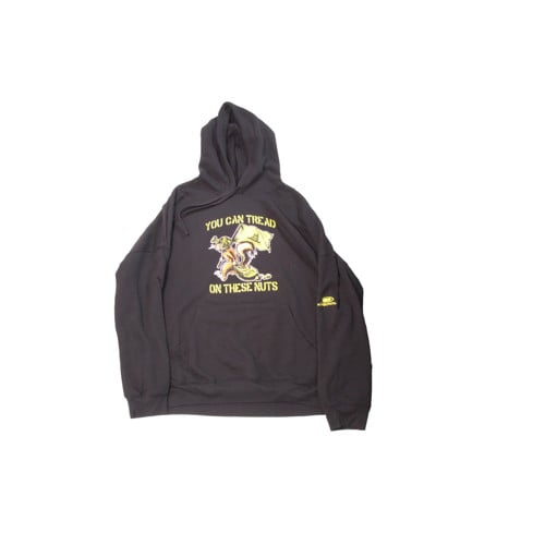 KYGUNCO Sponge Fleece Can Tread Nuts Hoodie - Black for sale at KYGUNCO.