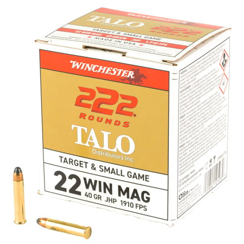 WINCHESTER AMMO 22 WMR TALO Power-Point 40Gr JHP 222rd for sale at KYGUNCO.