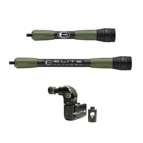 ELITE ARCHERY Carbon Micro Stabilizer Kit 8/10" - OD Green for sale at KYGUNCO.