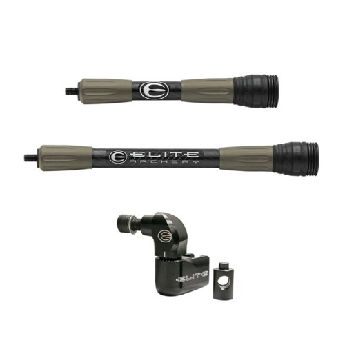 ELITE ARCHERY Carbon Micro Stabilizer Kit 8/10" - Sienna Brown for sale at KYGUNCO.