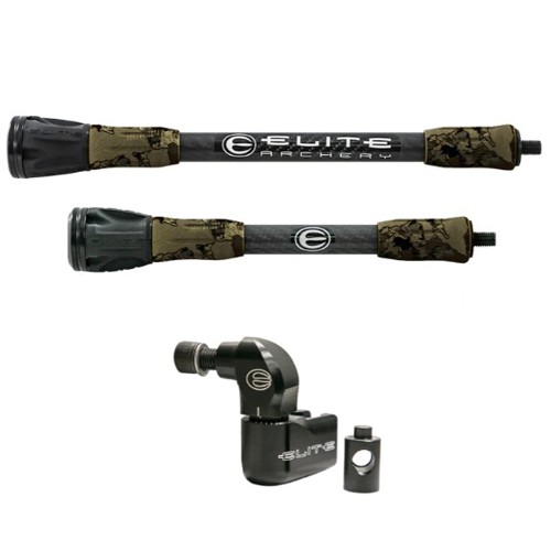 ELITE ARCHERY Carbon Micro Stabilizer Kit 8/10" - Pure Whitetail for sale at KYGUNCO.
