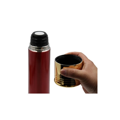 CALIBER GOURMET Shotgun Shell Red Thermo Bottle, 1 Liter, 13" Tall for sale at KYGUNCO.