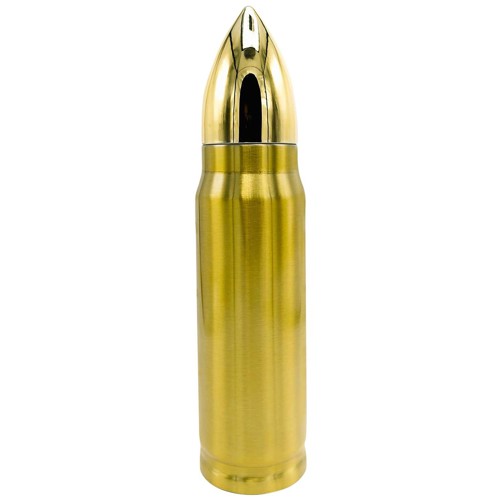 CALIBER GOURMET Bullet Thermo Bottle, Gold for sale at KYGUNCO.