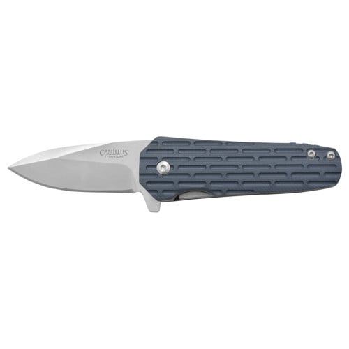 CAMILLUS KNIVES Wedge Plain Edge Blue Fiberglass Silver 2.25" for sale at KYGUNCO.