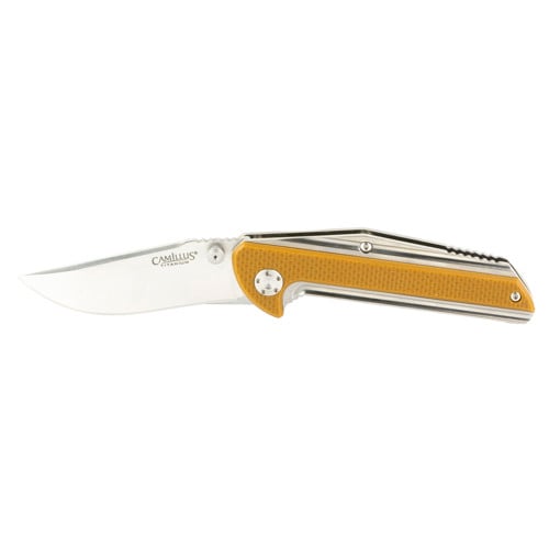 CAMILLUS KNIVES SEVENS Plain Edge Brn/Silver G10 2.75" AUS-8 Steel for sale at KYGUNCO.
