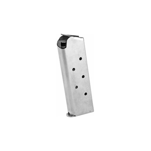 ED BROWN 1911 45ACP 7rd Magazine Officer's Model SS/Silver for sale at KYGUNCO.